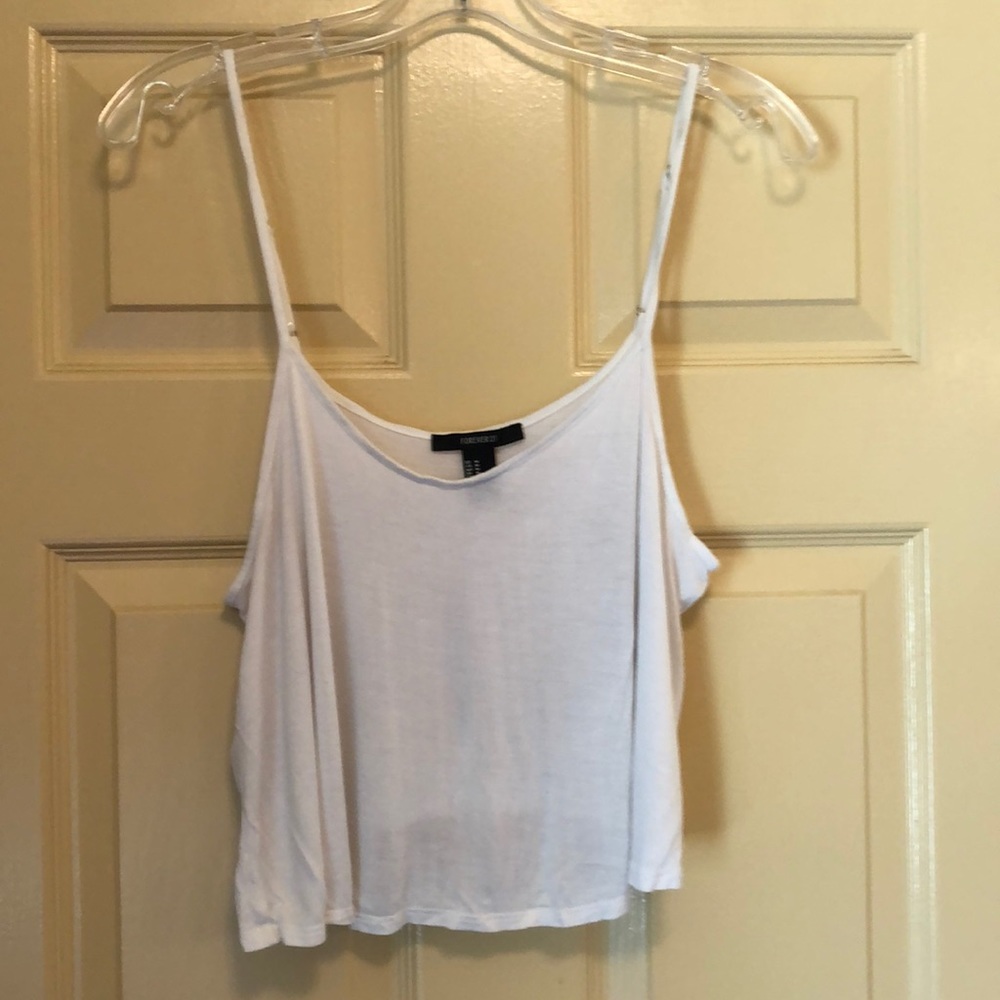 Forever 21 White tank top crop